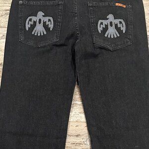 Thunderbird Black Denim Flair Jeans
